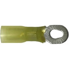 Heat Shrink Multi Ring Terminal 12-10 Gauge 6 8  10 Stud Connector - 10 Pack