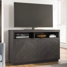 TV Stand for TVs Up To 55” 2-Door TV Stand Console Storage Entertainment Cabinet