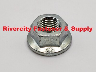 (5) M14x1.5 Metric FINE Thread Flange Hex Nut 14mm x 1.5 DIN 6923 Nuts M14-1.5
