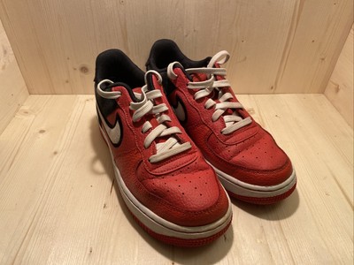 Nike Air Force 1 Low Red Black AV0743-800 Youth Shoes Size 5Y Sku:33 | eBay