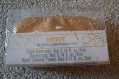 MIXIT MODERNIZE  23 Piece Emergency Kit New In Gold Zipper Bag J. C. Penny