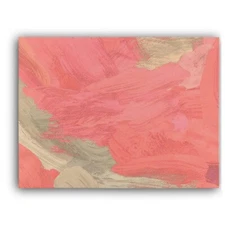 Pink Abstract Framed Canvas Stretched Ready to Hang 50x40 Home decor Gift.