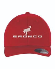 Ford Bronco Logo New Color Embroidered Side Panel Flexfit 6277 Baseball Hat Cap