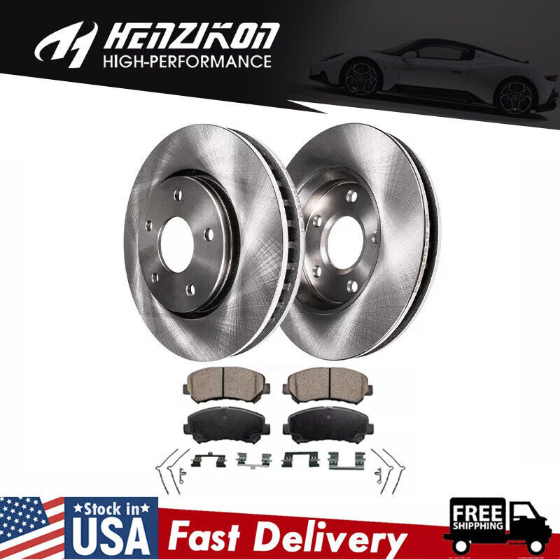 2008-2013 Nissan Rogue Front Disc Brake Rotors and Pads Kit