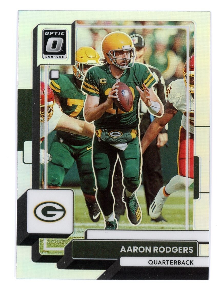2022 Panini Donruss Optic Holo Prizm Aaron Rodgers #70