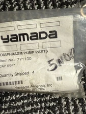 NEW OEM LOT 4 Yamada Double Air Diaphragm Pump Valve Teflon Cap 5/5F # 771100 yp