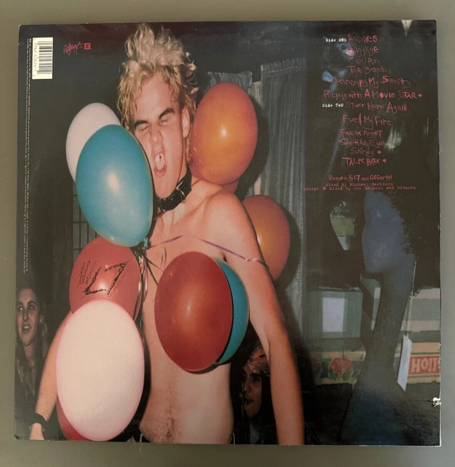 L7 - Hungry for Stink LP Blue Vinyl - SLASH RECORDS 1st press promo Grunge - Image 2 of 4