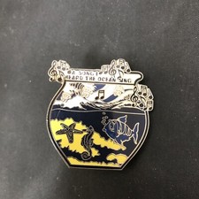 Phish Fishbowl Lapel Pin Enamel fish bowl A Song I Heard The Ocean Sing seahorse