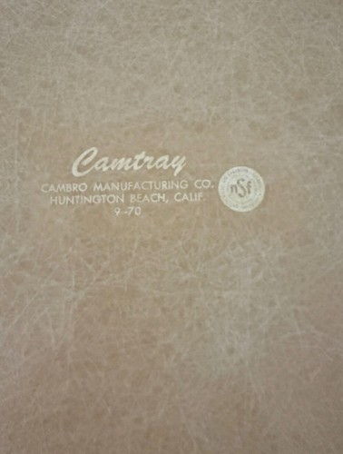 Vintage Neiman Marcus Catering Camtray By Cambro Beige Fiberglass Serving Tray - Foto 3 di 16