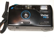 Vtg Vivitar PS88 35mm Film Camera Compact Point  Shoot  Tested and Working    