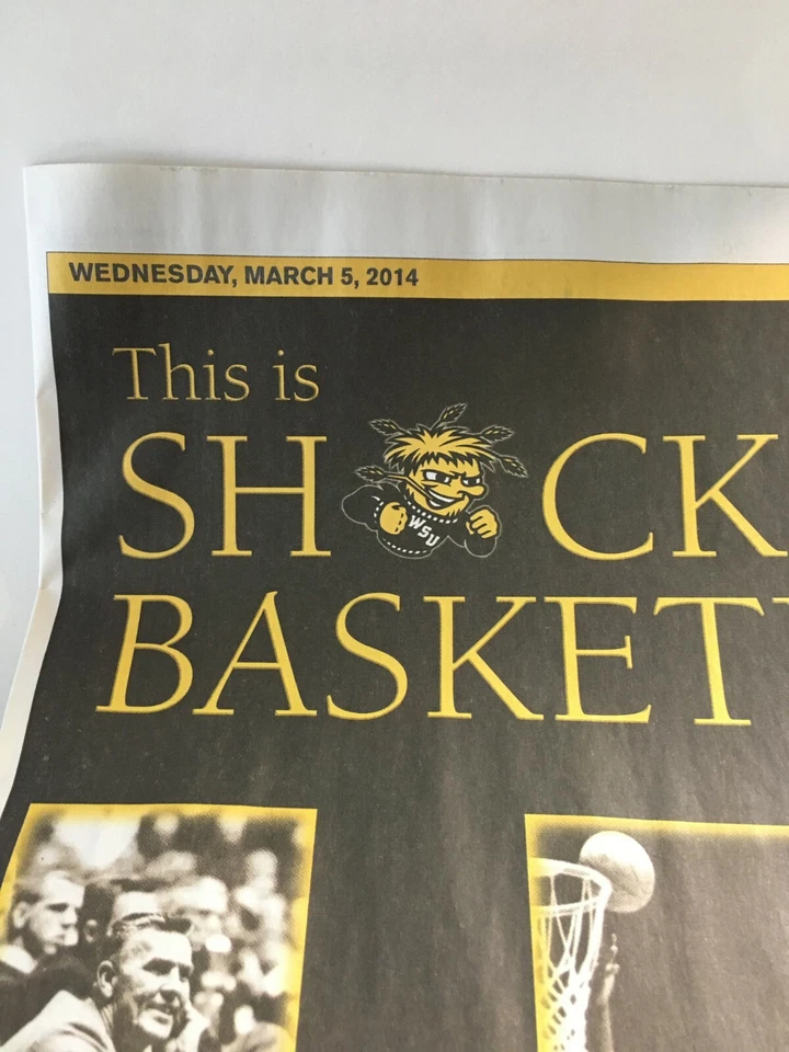 WICHITA STATE SHOCKERS 2014 NEWSPAPER Historic Shockers - Image 3 of 4