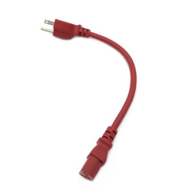 Red 1FT AC POWER SUPPLY CORD CABLE PLUG FR MICROSOFT XBOX 360 CHARGER ADAPTER