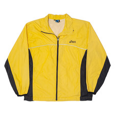 Asics Mesh Lined Womens Windbreaker Jacket Yellow M