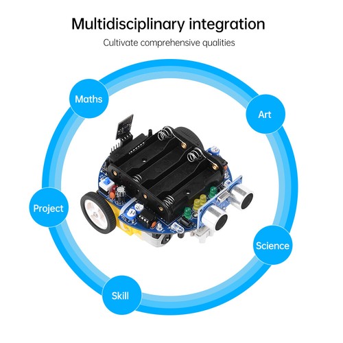 Hágalo usted mismo Kit Ultrasonido Evitación de Obstáculos SmartTracking Coche Robot 51 Microcontrolador - Imagen 21 de 23