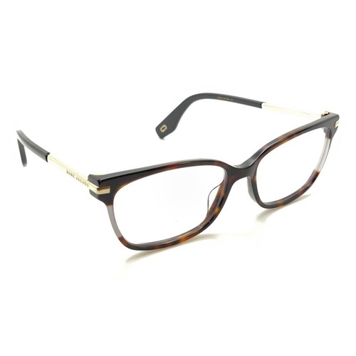 Marc Jacobs 300 086 Brown Tortoise Rectangle Eyeglasses Frames 150 Designer
