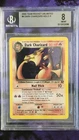Pokemon BGS 8 Dark Charizard 4 Unlimited Team Rocket