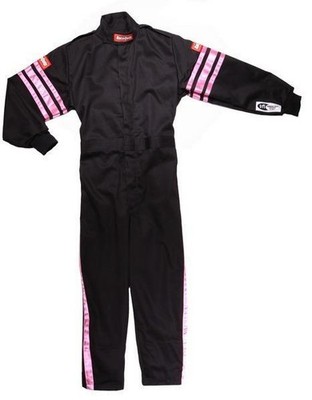 RaceQuip One Piece Single Layer Racing Driver Fire Suit SFI 3.2A/ 1 Pink Trim