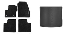 Frogum Fußmattensatz Autoteppich + Kofferraumwanne für Ford Grand C-Max