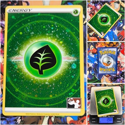 Pokemon Grass Energy   Nm Play Price Pack Series 3 2023 Og Card Holo + Stamp