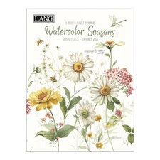 Lang Companies,  Watercolor Seasons Monthly 2026 Pocket Planner, 4.9'' X 6.6'',