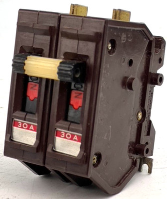 Wadsworth 30 Amp 2 Pole Circuit Breaker 240VAC 30A 2P A230NI A230 Metal Feet