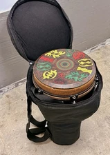 REMO Mondo Djembe Drum - Adinkra 12 with A Bag! Great Condition!!!