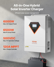 Hybrid Solar Inverter, 6000W, for Off-Grid System Lead Acid Lithium Battery