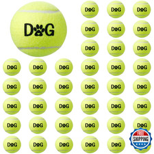 Yunsailing 40pk Dog Tennis Balls 2.5" w/ Carry Bag - Fetch, Training, Play