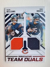 2025 Panini Rookies & Stars Team Duals Caleb Williams, Rome Odunze Patch Bears