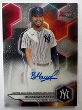 Brandon Mayea Auto 2023 Bowman’s Best Yankees Top Prospect RC Clean