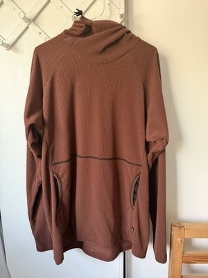 BRAND NEW MELANZANA Micro Grid Hoodie V2 - Bark / Brown color  - Men's XL