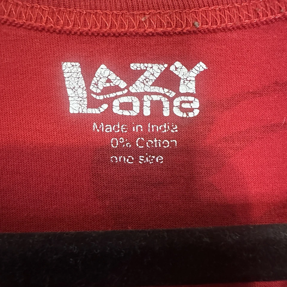 Camisa de noche Lazy One Moose roja negra para dormir talla única algodón cabina rústica Foto 3 de 4