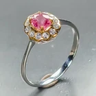 Fine Art jewelry Tourmaline Ring 925 Sterling Silver Size 8 /R471290