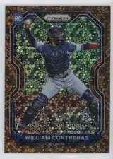 2021 Panini Prizm Tier II Bronze Donut Circle 32/40 William Contreras #105 b4d