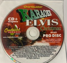 Elvis Chartbuster Christmas Karaoke CDG. Blue Christmas Silver Bells 17 Songs