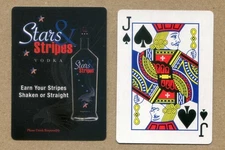 STARS & STRIPES VODKA. Jack of Spades, SWAP PLAYING CARD
