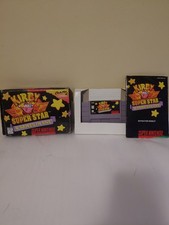 Kirby Super Star. SNES. 1996. box 77% condition. manual. cartridge. used.