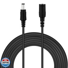 DC Power Extension Cable 5.5mm x 2.1mm Male Female Cord 18AWG 12V