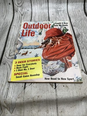 Outdoor Life Magazine 1960 November I Fought A Bear With My Hands