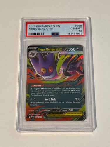 PSA 10 Mega Gengar ex 056/094 Me02: Phantasmal Flames Holo