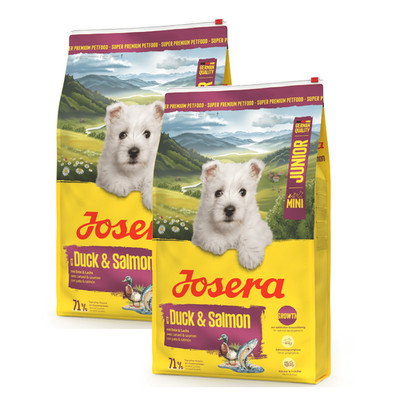 JOSERA Mini Junior Duck & Salmon (2x10kg) | Juniorfutter für kleine Rassen