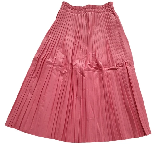 Gonna plissettata MM6 MAISON MARGIELA KIDS midi spalmata rosa 8 anni NUOVA RRP155