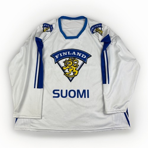 Suomi Finland National Ice Hockey Jersey Shirt Size XXL BLue / White Read* | eBay