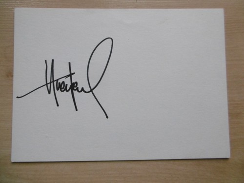 Huey Lewis Autogramm signed 10x15 cm Karteikarte