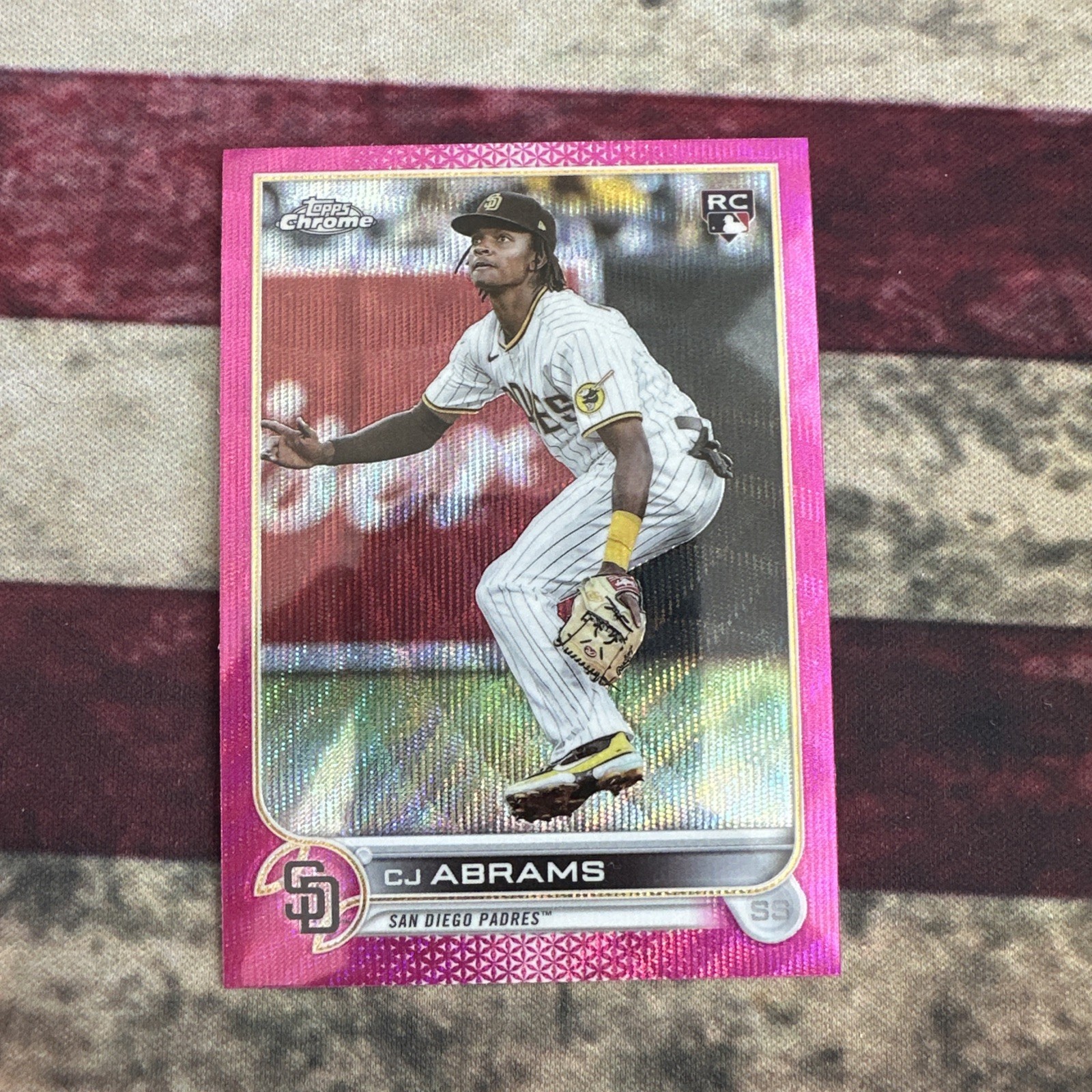 2022 Topps Chrome Update - CJ Abrams Pink Wave RC San Diego Padres #USC3