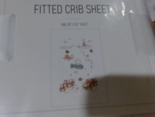 New Open Box-JumpOff Jo - Fitted Crib Sheet, Super So Beds, 28 in. x 52 in. -