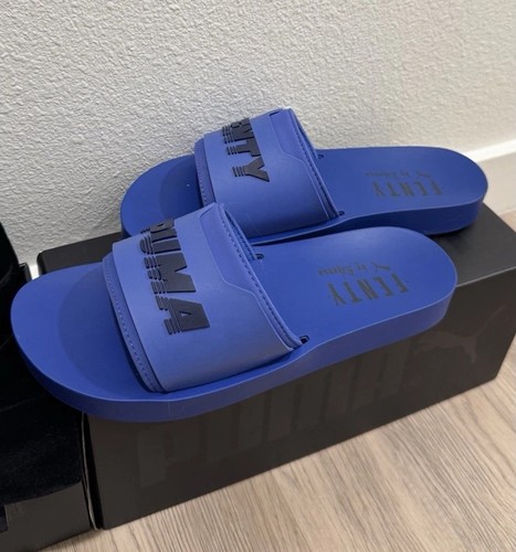 PUMA x Fenty by Rihanna Surf Slide Sandals Blue Women’s US 6.5 EU 37