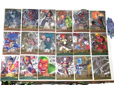 1995 FLEER MARVEL METAL 137 SILVER FLASHERS FOIL POWER GRID CARD SET HIGH GRADE