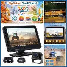 Wired 7-Inch Touch Screen Backup Camera System for Truck RV Trailer