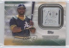 2021 Topps 70th Anniversary Manufactured Logo Reggie Jackson Patch HOF 0w8